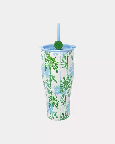 Lilly Pulitzer Stainless Steel Tumbler With Straw In Multi
