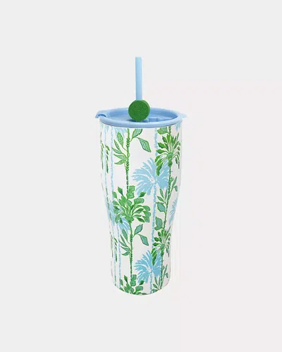 Lilly Pulitzer Stainless Steel Tumbler With Straw In Multi