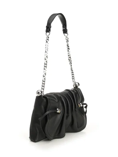 Isabel Marant Bolton Pouch Leather Shoulder Bags In Black