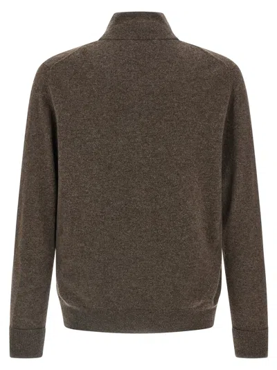 Ballantyne Cardigan Argyle Sweaters And Cardigans Brown In Brown