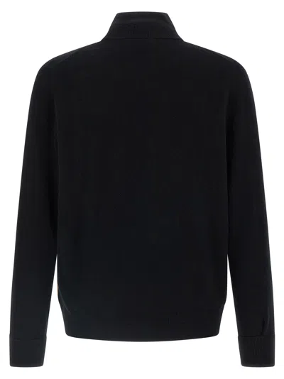 Ballantyne Cardigan Argyle Sweaters And Cardigans Black In Black