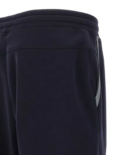 Brunello Cucinelli Casual Joggers With Drawstring And Stripes In Black