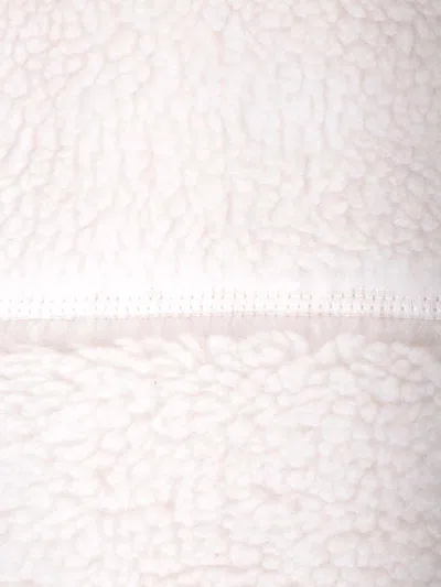 The North Face Fleece Jacket With High Collar And Pockets In White