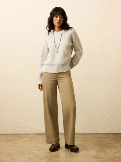Faherty Jackson Crewneck Sweater In White