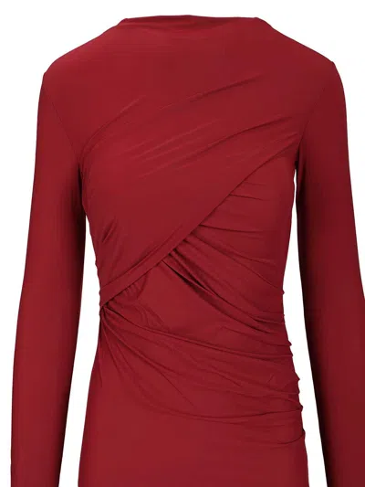Amazuìn Francis Midi Dress Dresses Bordeaux In Red