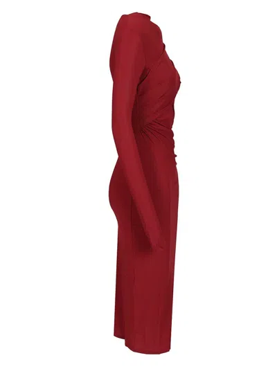 Amazuìn Francis Midi Dress Dresses Bordeaux In Red