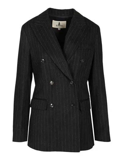 Barena Venezia Giacca Mimi Filone 67 Lana 28 Poliestere 5 Cachemire Trousers Grey In Black