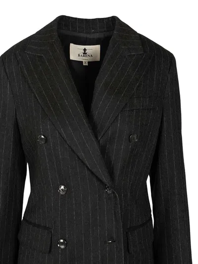 Barena Venezia Giacca Mimi Filone 67 Lana 28 Poliestere 5 Cachemire Trousers Grey In Black