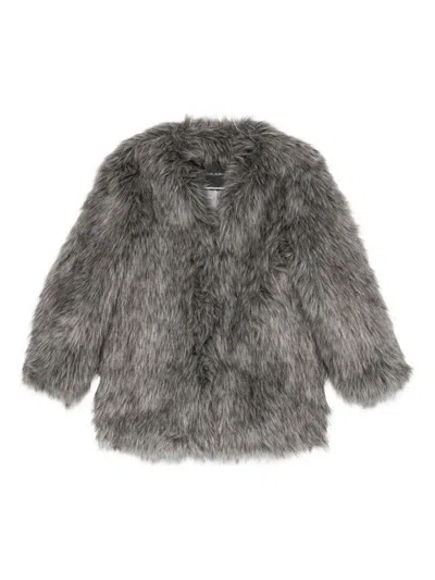 Thelaurent Faux Fur Jacket In Gray