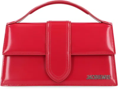 Jacquemus Handbag Le Grand Bambino In Leather In Red