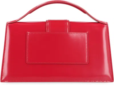 Jacquemus Handbag Le Grand Bambino In Leather In Red