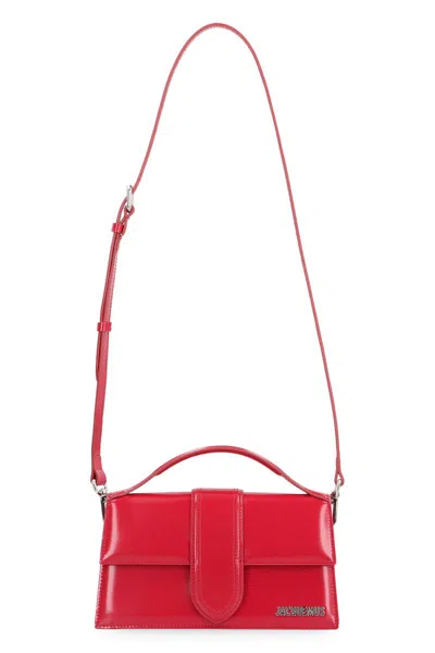 Jacquemus Handbag Le Grand Bambino In Leather In Red