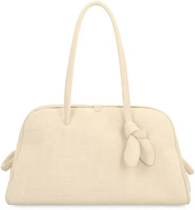 Jacquemus Borsa Le Turismo In Suede Leather In Neutral