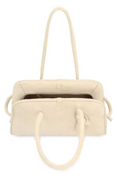 Jacquemus Borsa Le Turismo In Suede Leather In Neutral