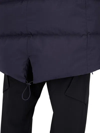 Herno Long Parka In 2-layer Windstopper In Blue