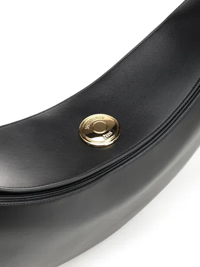 Jacquemus Le Petit Calisso Rond Embellished Leather Clutch In Black