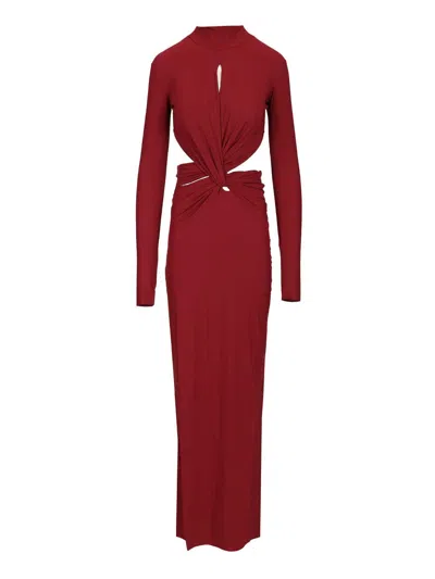 Amazuìn Leonie Maxi Dress Dresses Bordeaux In Red