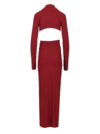 Amazuìn Leonie Maxi Dress Dresses Bordeaux In Red