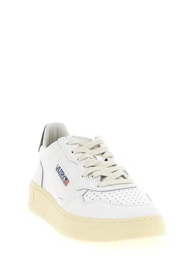 Autry Medalist Low Sneakers Green In Animal Print