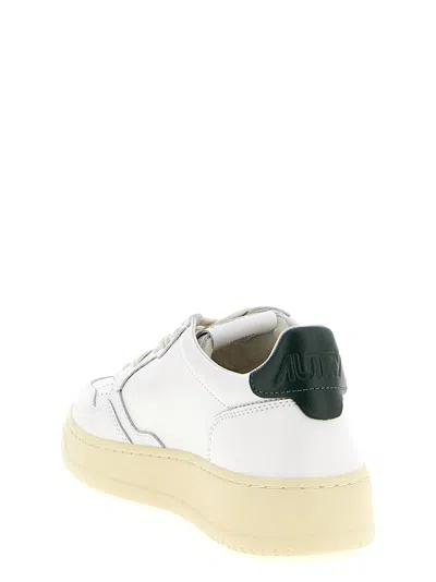Autry Medalist Low Sneakers Green In Animal Print