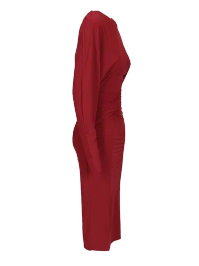 Amazuìn Midi Dress Karen Dresses Bordeaux In Red
