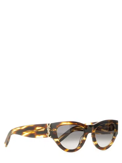 Saint Laurent Cat Eye Sunglasses Gradient Lenses In Brown