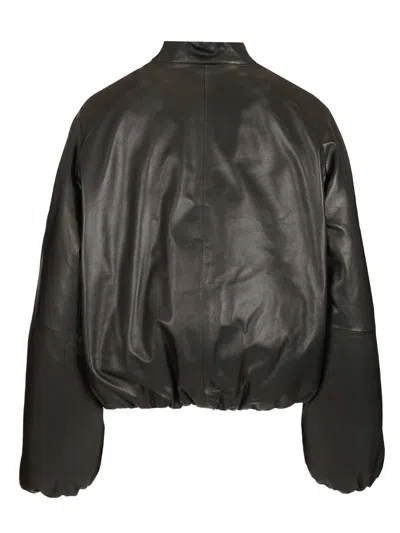 Dfour Padded Bomber Jacket Jackets Brown In Multi