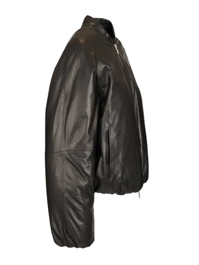 Dfour Padded Bomber Jacket Jackets Brown In Multi