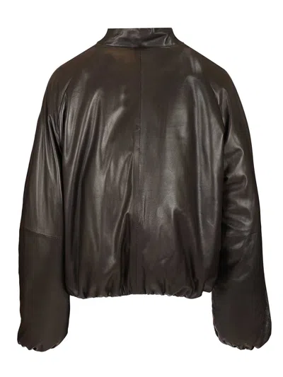 Dfour Padded Bomber Jacket Jackets Brown In Multi