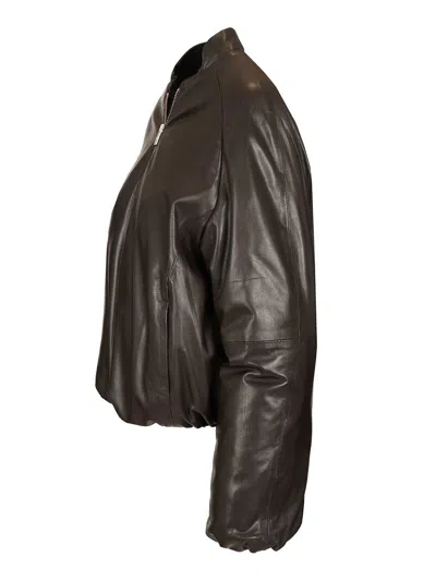 Dfour Padded Bomber Jacket Jackets Brown In Multi