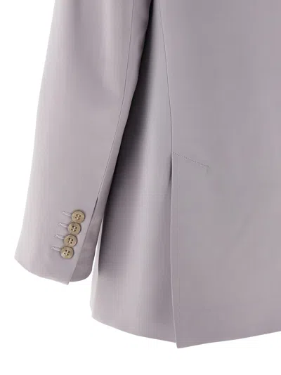 Peserico Lace-up Dress Coat In Gray