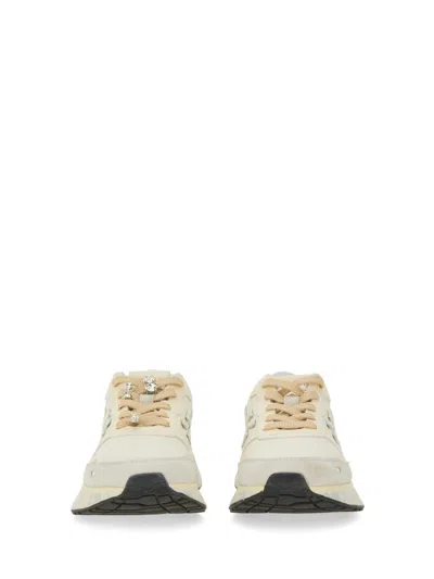Premiata Low-top Sneakers With Zebra Print Detail In Animal Print