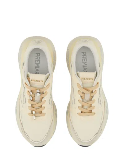 Premiata Low-top Sneakers With Zebra Print Detail In Animal Print