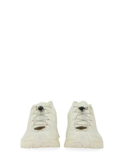 Salomon White Sneakers With Breathable Textile Upper In White