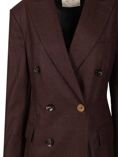 Retori Tailoring Jacket Jackets Bordeaux In Brown