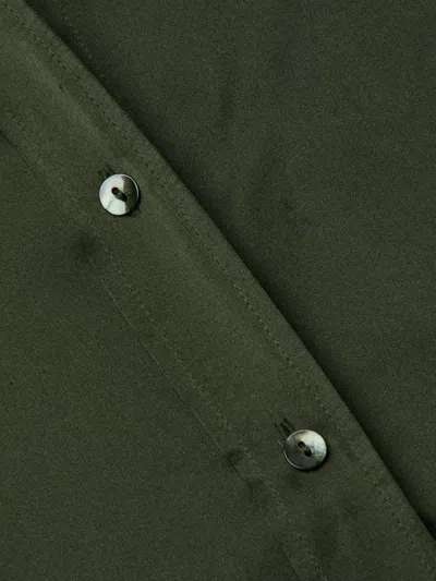 L'agence Dani Silk Blouse In Green