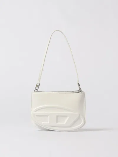 Diesel White 1dr Twin Shoulder Bag In White