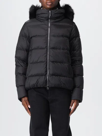 Colmar Down Jacket Detachable Faux Fur Hood In Black
