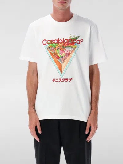 Casablanca Tennis Club Icon T-shirt In White