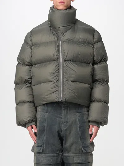 Rick Owens Khaki Concordians Turtle Down Jacket In Gray