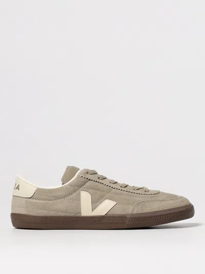 Veja Leather Sneakers In Neutral