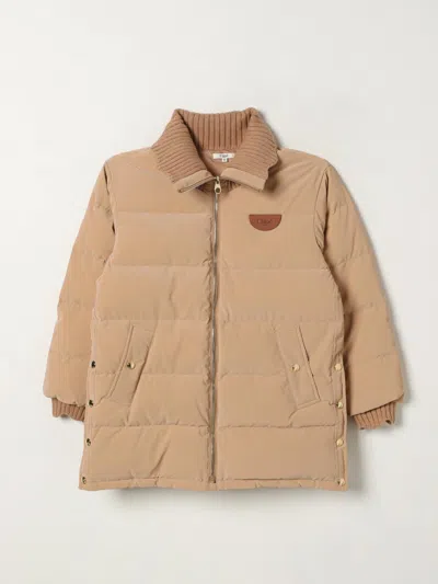 Chloé Jacket  Kids Color Beige In Brown