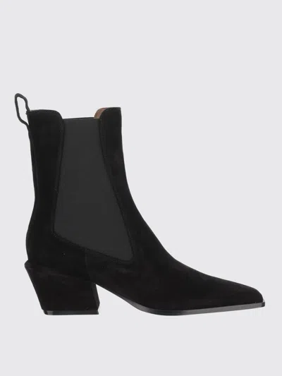Paris Texas Bettina Ankle Boots Block Heel In Black