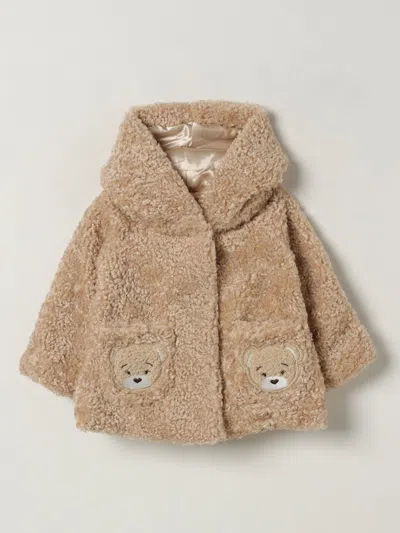Monnalisa Coat  Kids Color Beige In Neutral