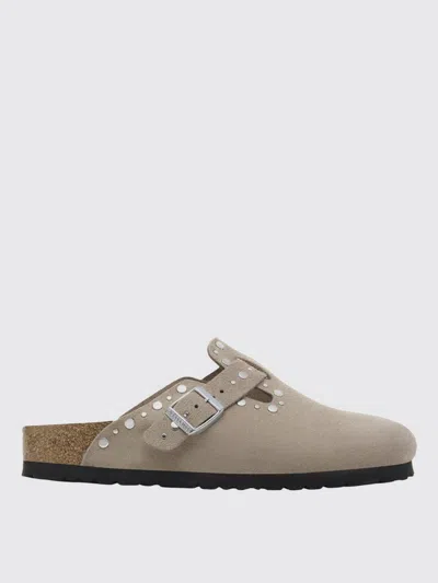 Birkenstock Beige Slip-on Sandals With Adjustable Buckle In Neutral