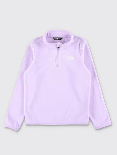 The North Face Kid Glacier 1/4 Zip Fleece In Purple