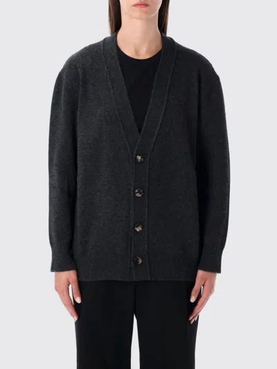 Bottega Veneta Long Sleeve Cardigan In Gray