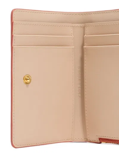 Bimba Y Lola Logo-plaque Zip Leather Wallet In Pink