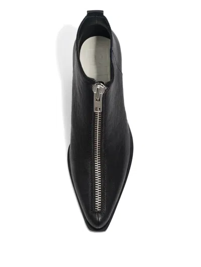 Bimba Y Lola Zip-front Pointed-toe Boots In Black