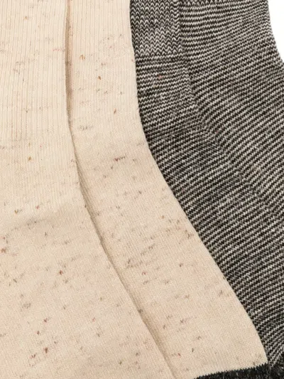 Anonymous Ism Nep American Socks (set Of Three) In Multi